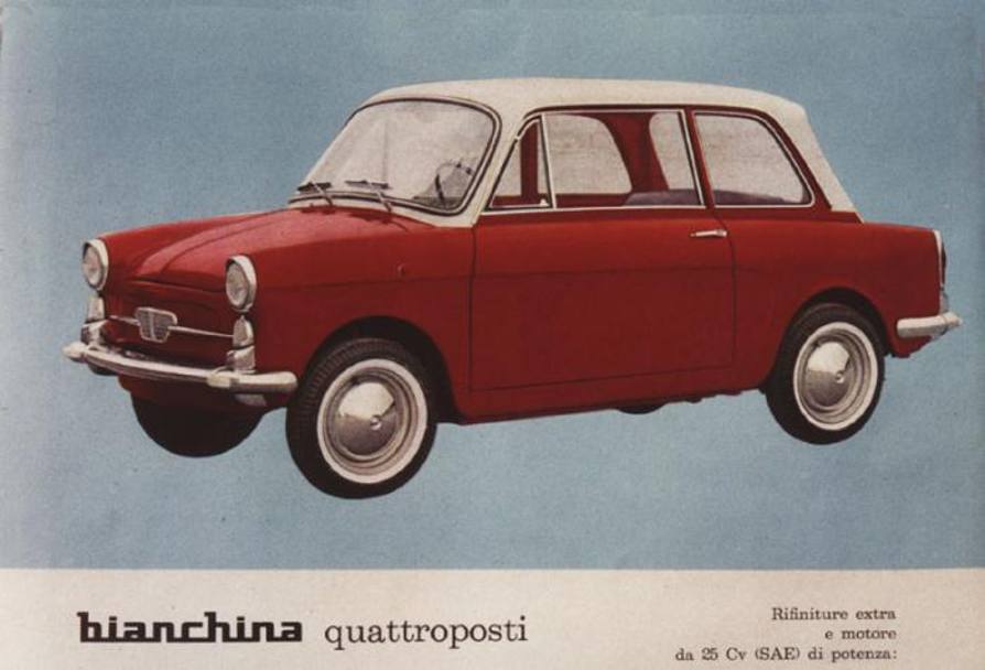 La Bianchina compie 60 anni. Era prodotta dalla Autobianchi, nata dall&#39;accordo tra Bianchi e Fiat